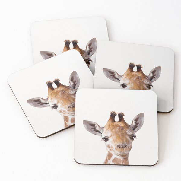 Item preview, Baby Giraffe, Baby Animals Art Print by Synplus designed and sold by synplus.