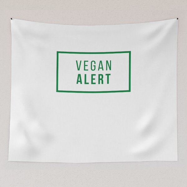 Item preview, Vegan alert designed and sold by VeganChica.