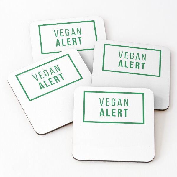 Item preview, Vegan alert designed and sold by VeganChica.