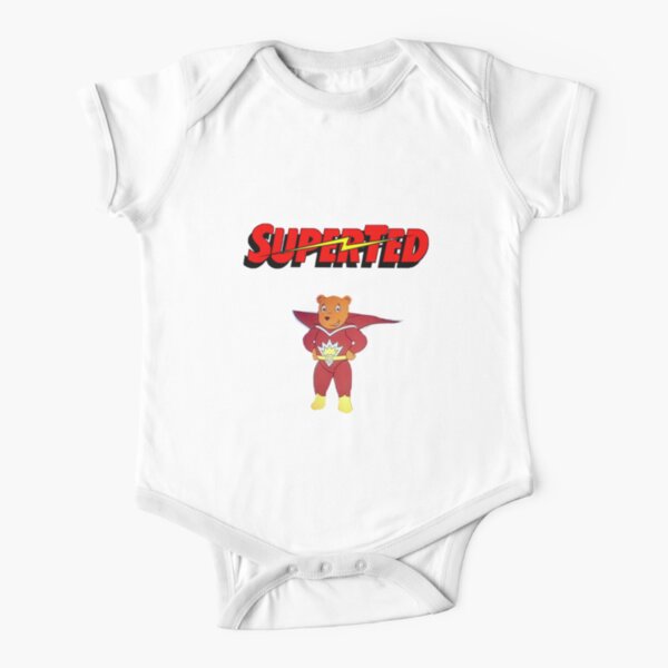 Superted Cartooon Show Short Sleeve Baby One-Piece