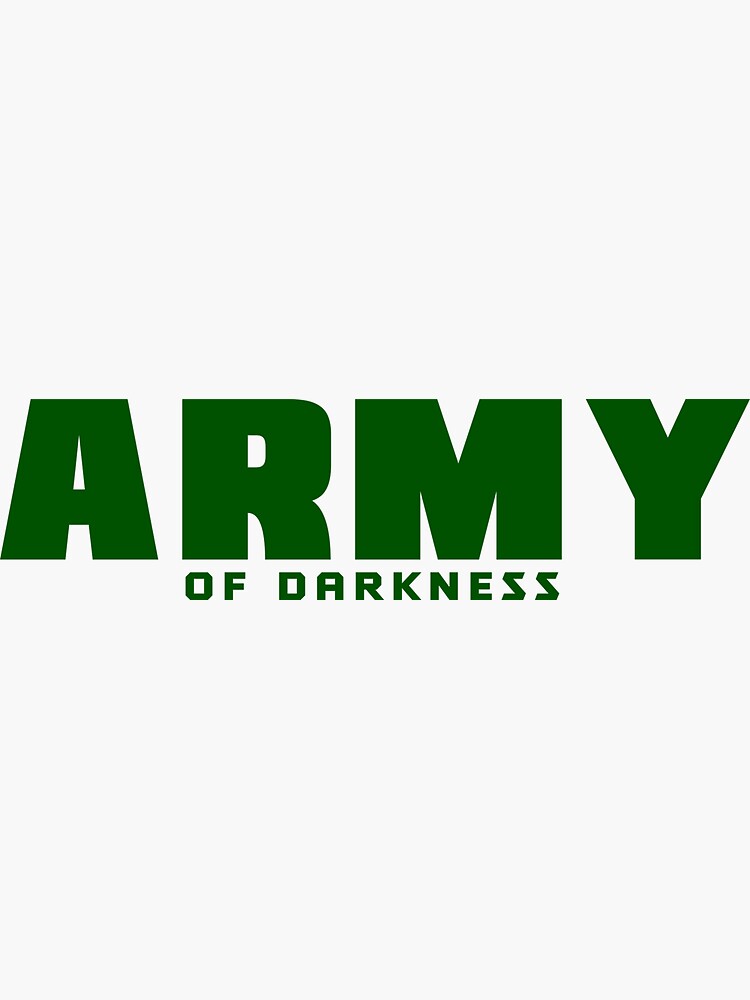 Thumbnail 3 of 3, Sticker, ARMY Of Darkness designed and sold by VkScript.