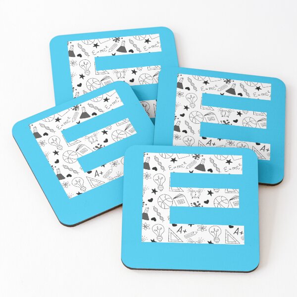 Item preview, Back to School Pattern Letter E Personalize Monogram (Blue) designed and sold by sinceanna.
