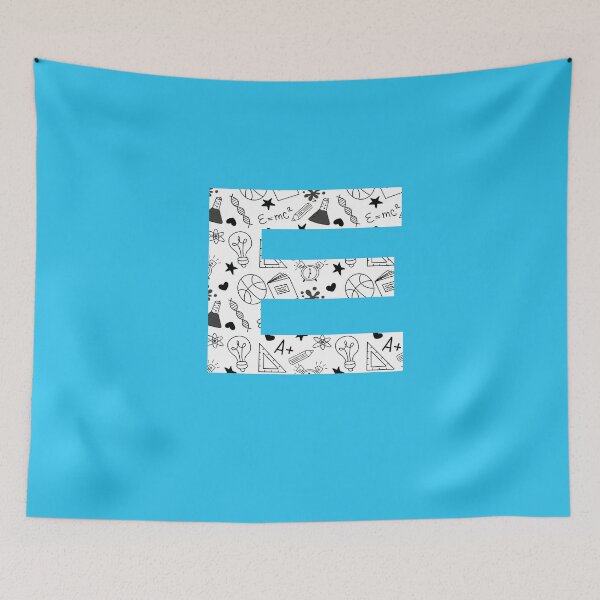 Item preview, Back to School Pattern Letter E Personalize Monogram (Blue) designed and sold by sinceanna.