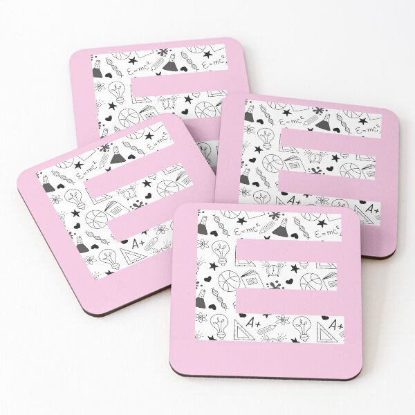 Item preview, Back to School Pattern Letter E Personalize Monogram (Pink) designed and sold by sinceanna.