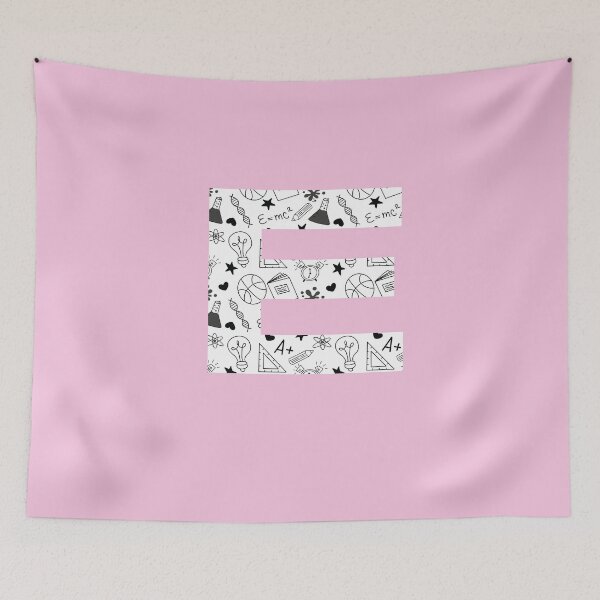 Item preview, Back to School Pattern Letter E Personalize Monogram (Pink) designed and sold by sinceanna.