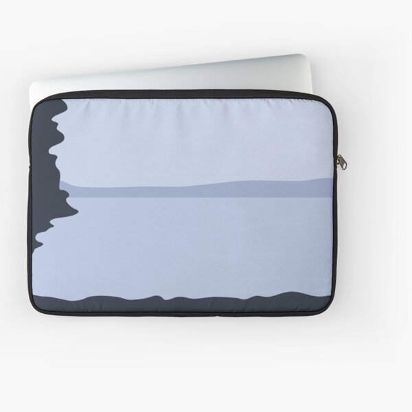 Minimalist Blue Sea/Lake View Laptop Sleeve