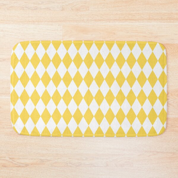 Item preview, Mustard Yellow and White Diamond Pattern designed and sold by BleuSky.