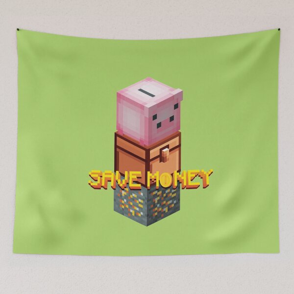 Item preview, Piggy bank «Save money» designed and sold by cloblox shop.
