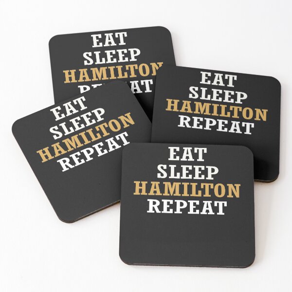 Item preview, Eat Sleep Hamilton Repeat Retro - Funny Humor Quote Saying designed and sold by Run to Creations.
