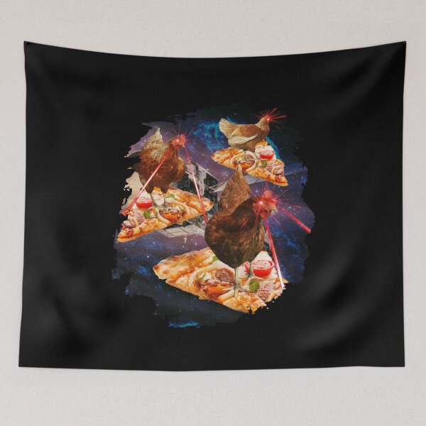 Item preview, Laser Chicken Pizza Chicken Chicken Universe designed and sold by MooonTees.