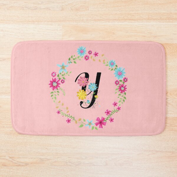 Item preview, Pink Floral Monogram Initial Letter Y designed and sold by BleuSky.