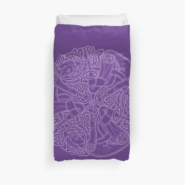 Celtic Triple Goddess - Purple Duvet Cover