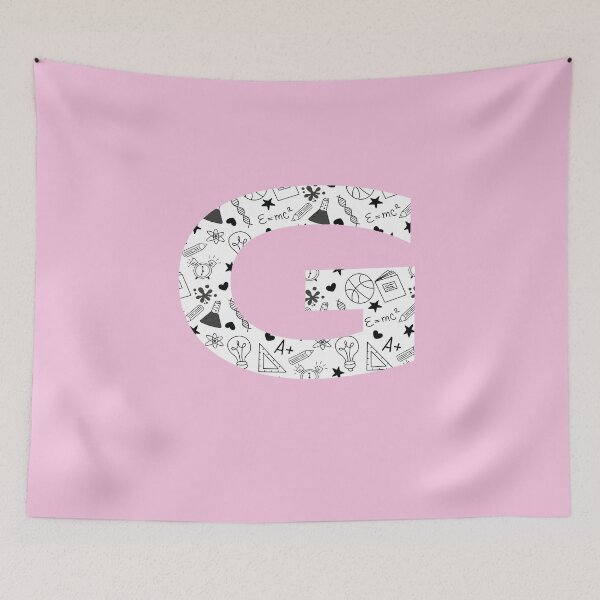 Item preview, Back to School Pattern Letter G Personalize Monogram (Pink) designed and sold by sinceanna.
