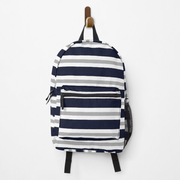 Item preview, Grey and Blue Stripes Print designed and sold by RSDigitalPrintDesign.