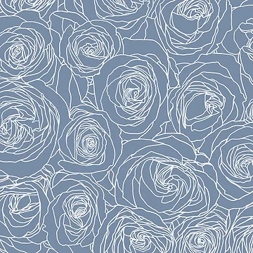 Artwork thumbnail, Denim Roses by ColorObsession