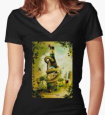 Branca Women's Fitted V-Neck T-Shirt