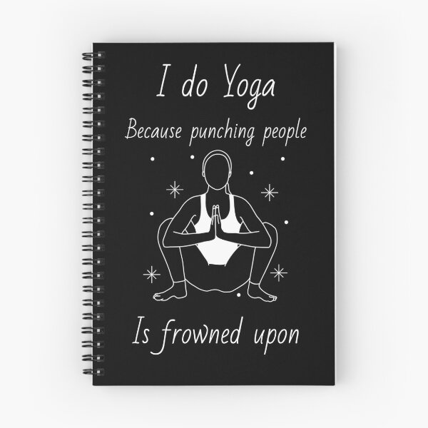 Item preview, I Do Yoga Because Punching People Is Frowned Upon designed and sold by BofflingDesigns.