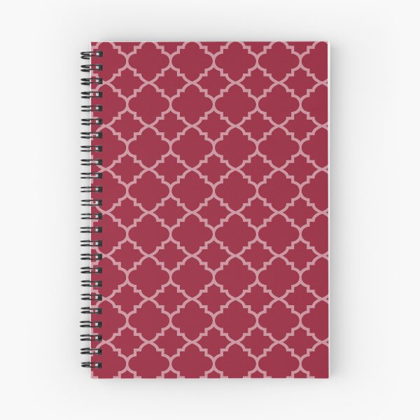 Item preview, Raspberry Moroccan Quatrefoil designed and sold by ColorObsession.