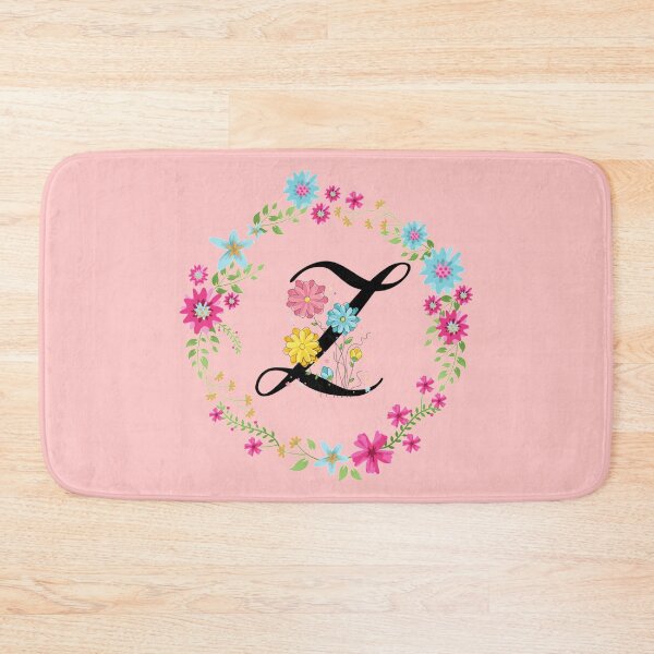 Item preview, Pink Floral Monogram Initial Letter Z designed and sold by BleuSky.