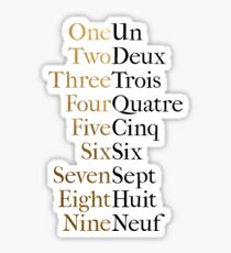 Ten Duel Commandments/Take A Break (Hamilton: An American Musical) Sticker
