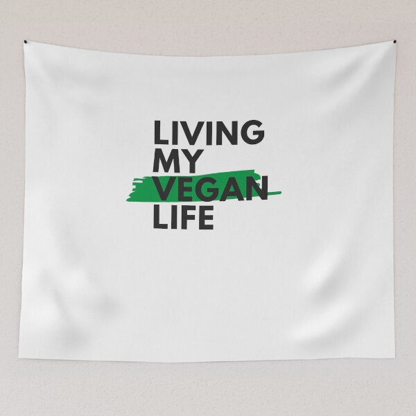 Item preview, Living my Vegan life designed and sold by VeganChica.
