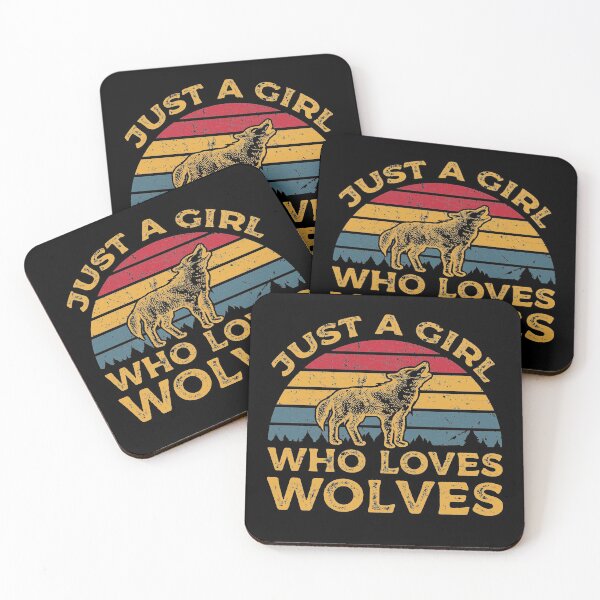 Item preview, Just a Girl Who Loves Wolves designed and sold by sesa10.
