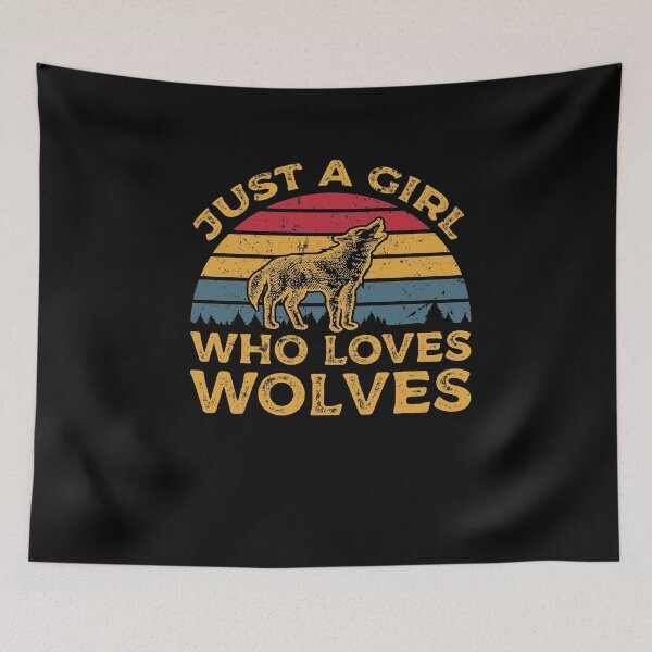 Item preview, Just a Girl Who Loves Wolves designed and sold by sesa10.