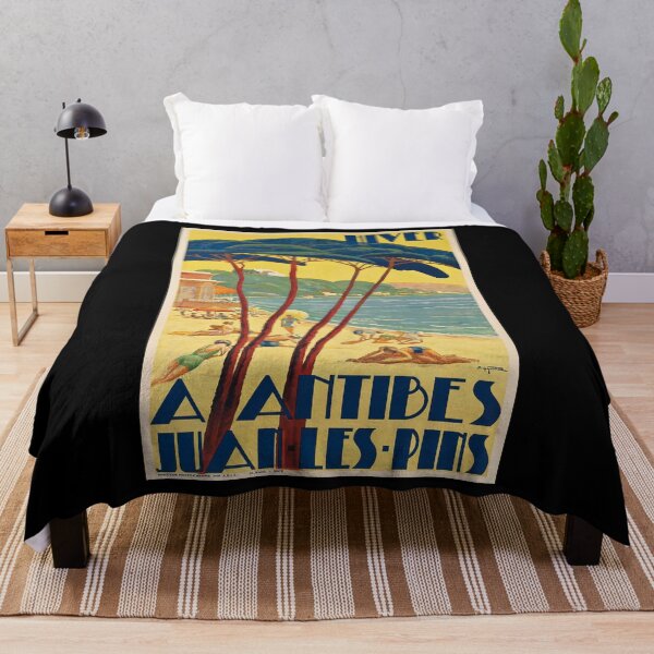 Artikelvorschau, Antibes retro poster entworfen und verkauft von CorasPosters.