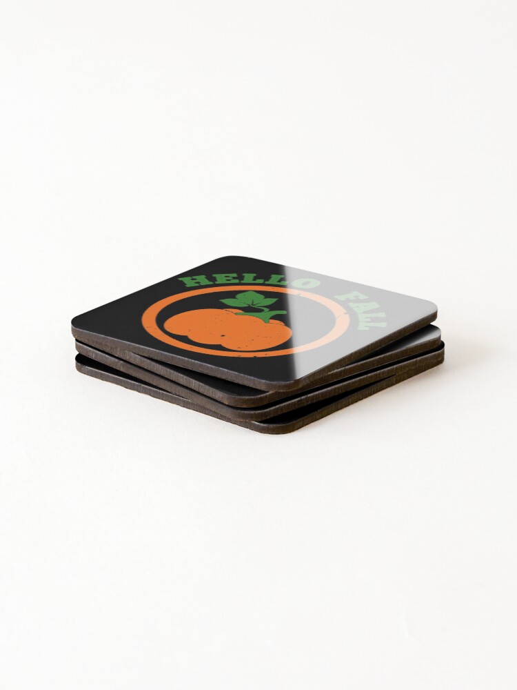 Thumbnail 4 of 5, Coasters (Set of 4), Hello Fall designed and sold by DoodleBugDigits.