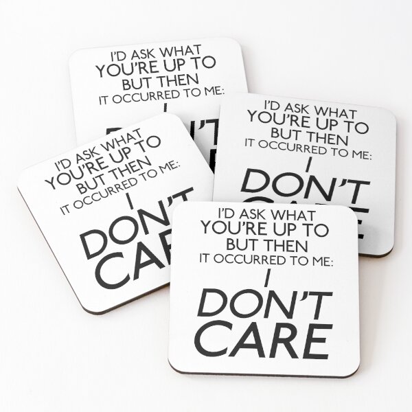 Item preview, The Umbrella Academy-Inspired "I Don't Care" designed and sold by mulberrydragon.