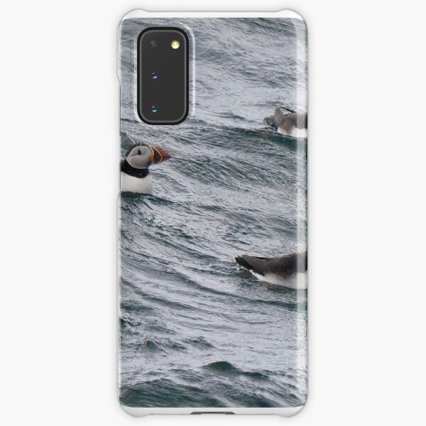 Puffins social distancing Samsung Galaxy Snap Case