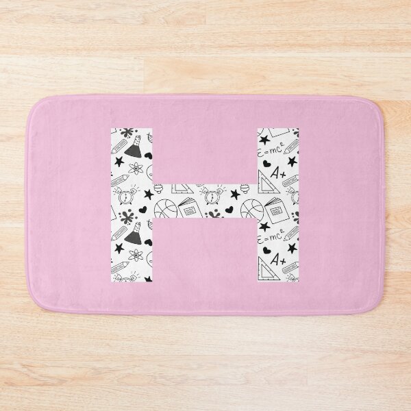 Item preview, Back to School Pattern Letter H Personalize Monogram (Pink) designed and sold by sinceanna.