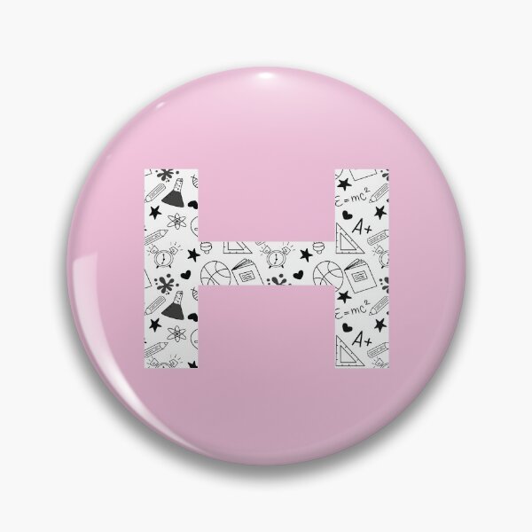 Item preview, Back to School Pattern Letter H Personalize Monogram (Pink) designed and sold by sinceanna.