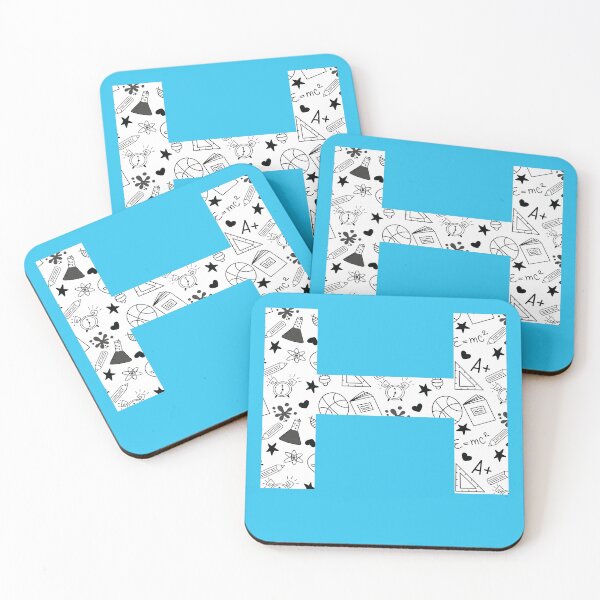 Item preview, Back to School Pattern Letter H Personalize Monogram (Blue) designed and sold by sinceanna.