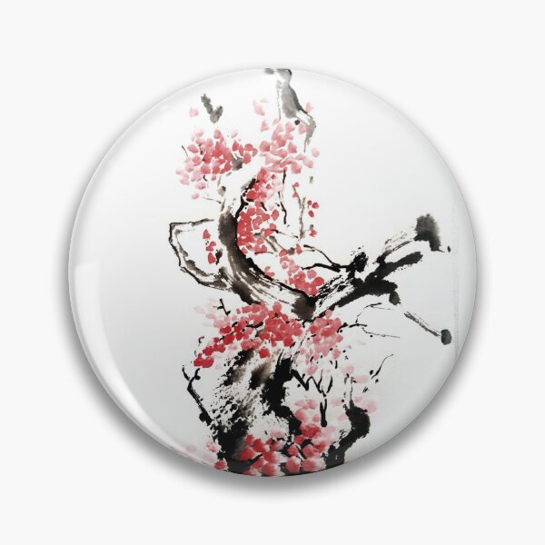 Artikelvorschau, Japanische Tuschemalerei der Kirschblüte entworfen und verkauft von S Y N T H R E A L M.
