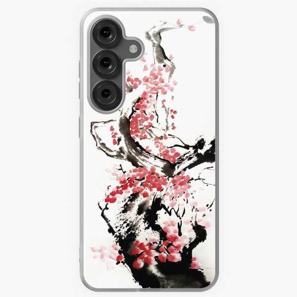 Item preview, Cherry blossom Japanese Ink Painting  designed and sold by S Y N T H R E A L M.
