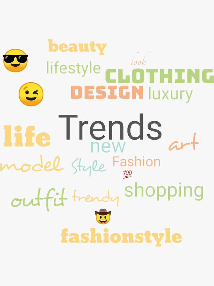"Trends and hashtags background" Sticker for Sale by M77Arts Redbubble