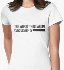Censorship Women's Fitted T-Shirt