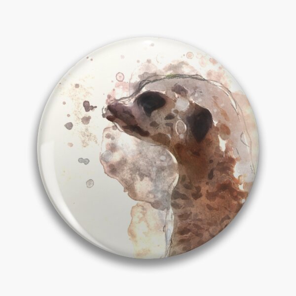 Item preview, standing meerkat_watercolor designed and sold by shokA Design.