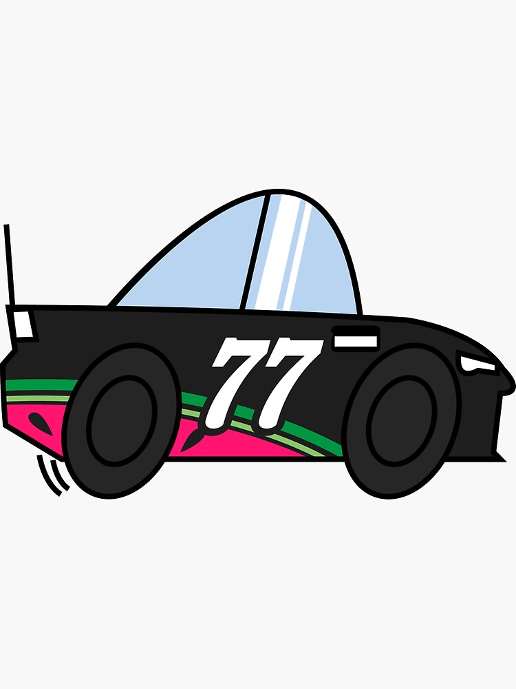 "Nascar Ross Chastain Melon Man EMini" Sticker by BranningBrand Redbubble