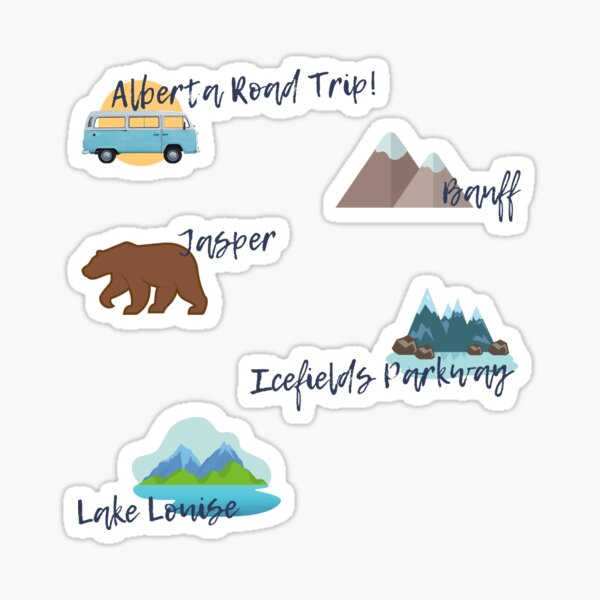 Alberta Road Trip Collection Sticker