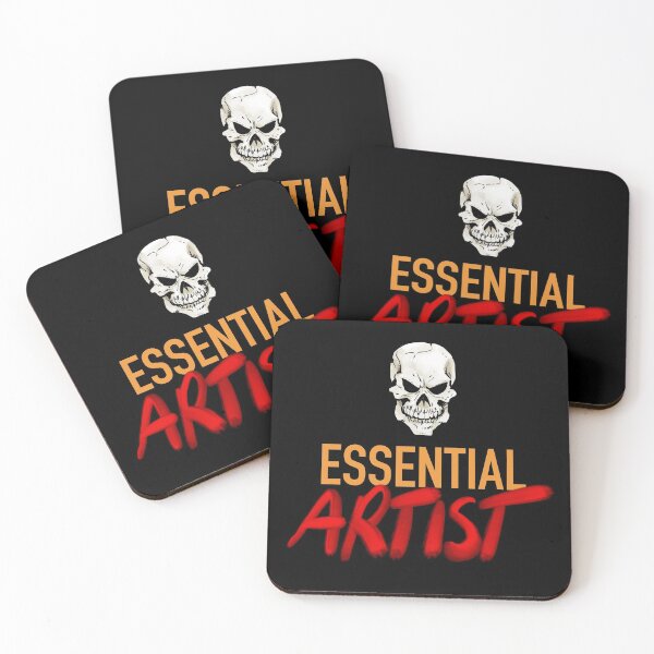 Item preview, Essential ARTIST (skull on black) designed and sold by MasterpieceArt.
