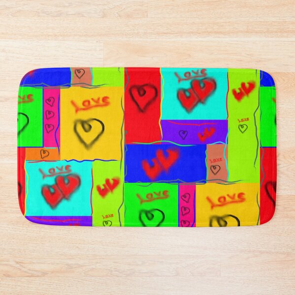 Item preview, Colorful love graffiti designed and sold by Harinko.