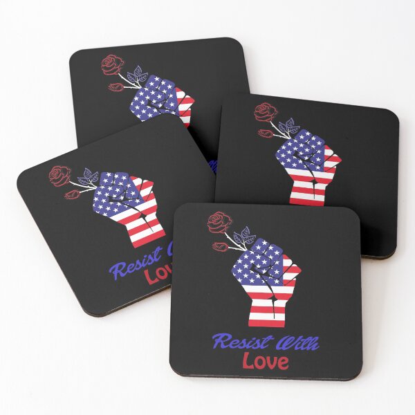 Item preview, Resist With Love Fist Flower USA designed and sold by Oblivyum.