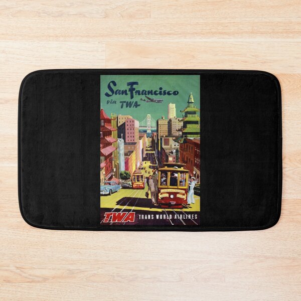 Item preview, San Francisco retro poster designed and sold by CorasPosters.