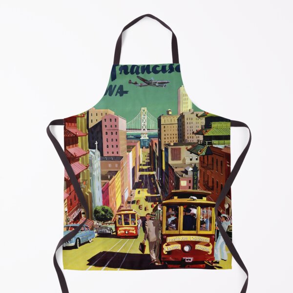 Item preview, San Francisco retro poster designed and sold by CorasPosters.
