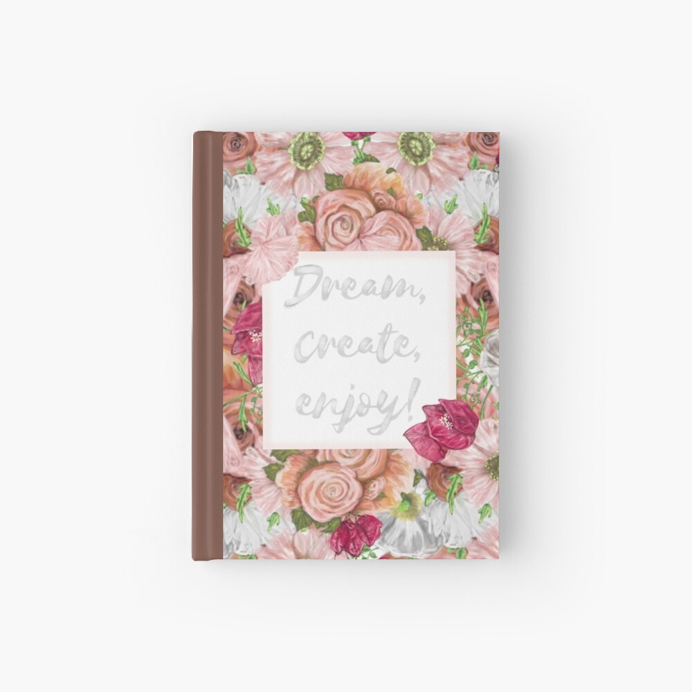 Roses and Poppies Inspiration Hardcover Journal