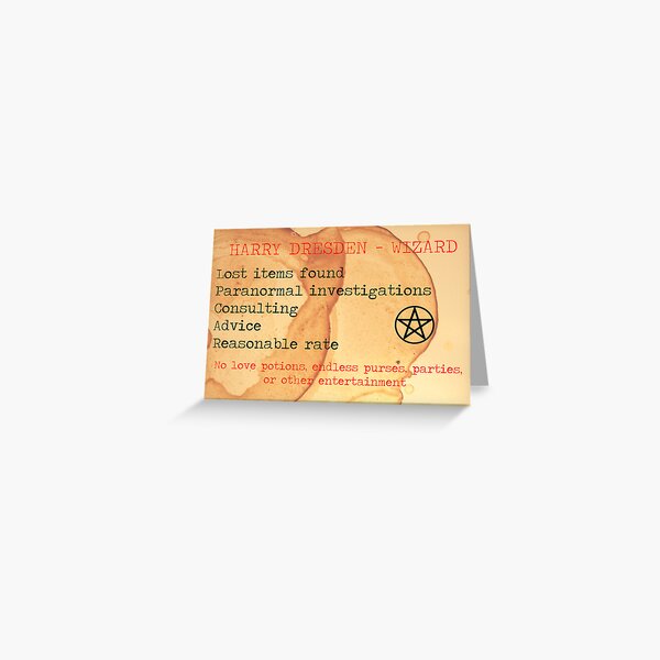 Item preview, Harry Dresden Business Card designed and sold by Abatashi.