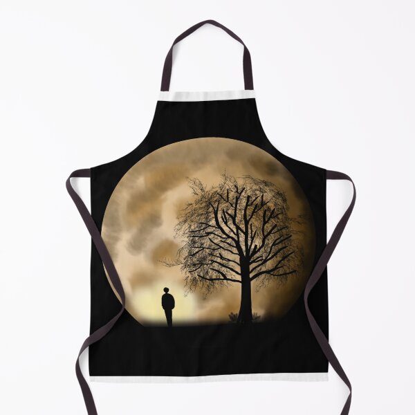 Item preview, Mysterious Moon Night Silhouette Black Background designed and sold by vidyashree.