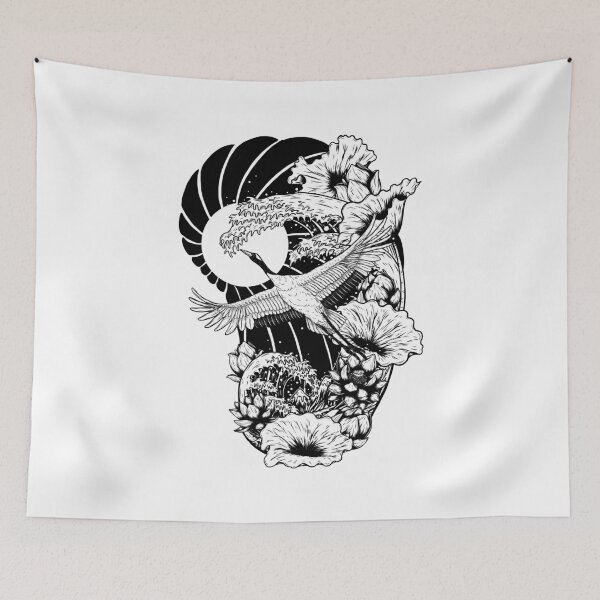 Item preview, Flowering crane designed and sold by Sasha-Arts.